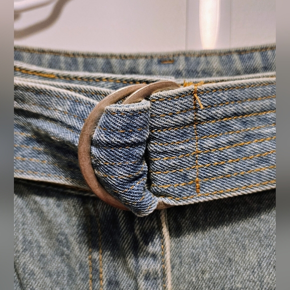 PRIMP BOUTIQUE Stephane Belted Wide Leg Jeans (M) - Picture 6 of 8